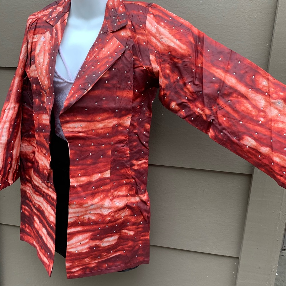 African tye and dye jacket/ cape